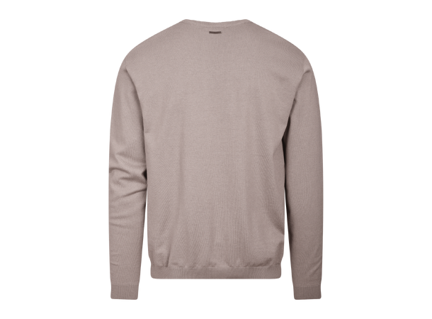 Jake Sweater Dark Sand M Basic knit sweater 
