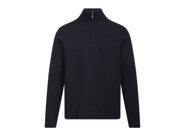 Succa Half-zip Dark Navy L Basic viscose zip collar 
