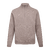 Jake Half-zip Dark Sand L Basic half-zip knit sweater 