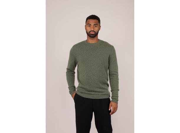Basse Sweater Cream L Lambswool with patch 
