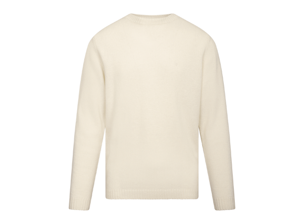 Basse Sweater Cream L Lambswool with patch 