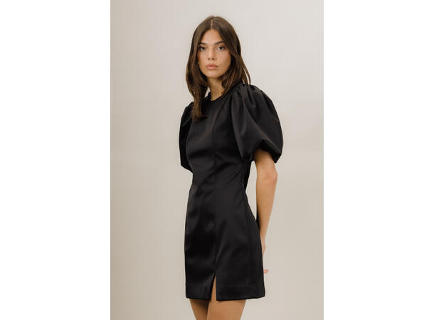 Elodie Dress Black S Puffed sleeves dress 
