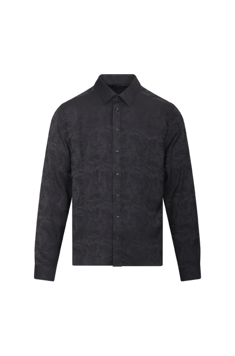 Leander LS Shirt Satin jaquard shirt