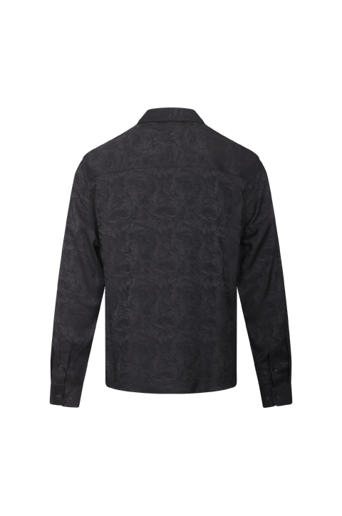 Leander LS Shirt Satin jaquard shirt