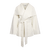 Arabella Jacket White S Short wool wrap jacket 