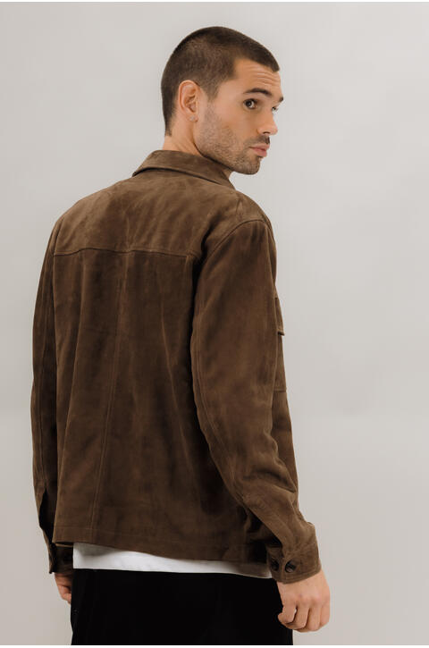 Cruz Suede Overshirt Goat suede overshirt