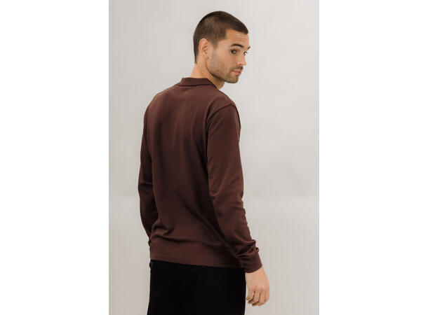 Denis LS Pique Fudge L Interlock LS polo pique 