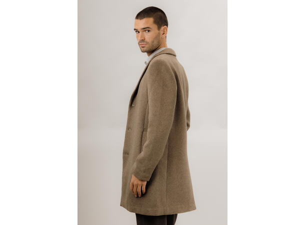 Miles Wool Coat Dark Sand M Basic wool coat 