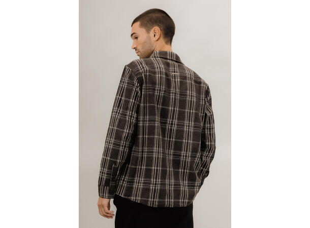 Otis LS Shirt Brown multi M Velour check shirt 