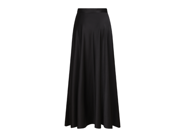 Anastasia Skirt Black XS Dramatic satin skirt 