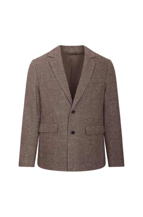 Gray Blazer Twill wool blazer