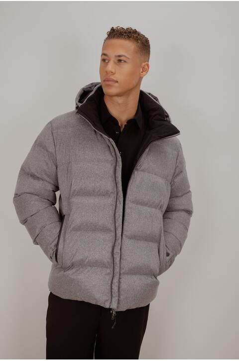 Lester Jacket Brushed flannell padded jacket
