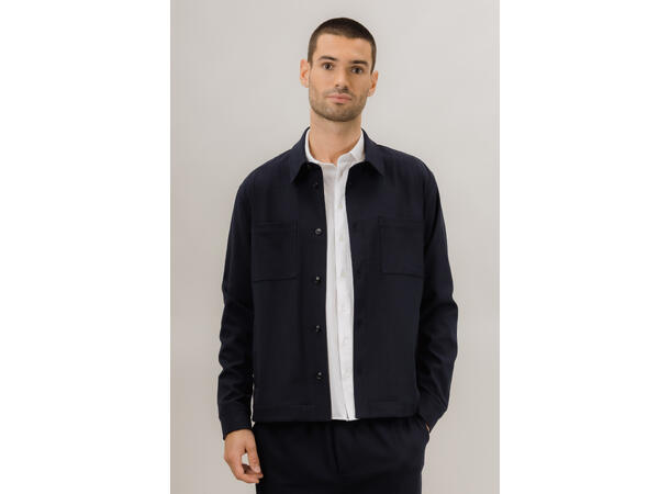 Gregory Overshirt Navy M Dressy overshirt 