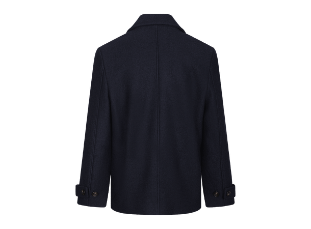 Marvin Coat Dark Navy L Boiled wool coat 
