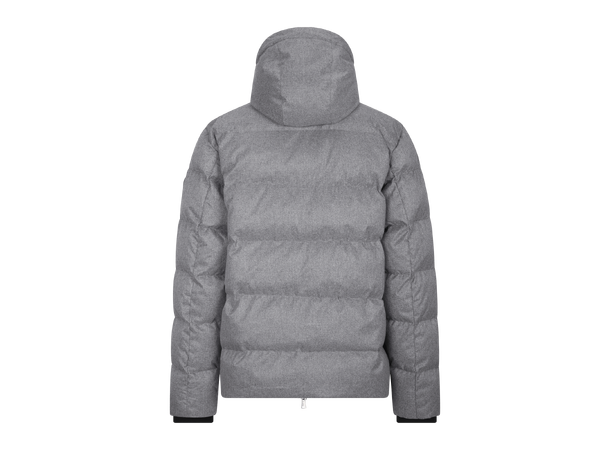 Lester Jacket Grey melange M Brushed flannell padded jacket 