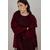 Arabella Jacket Burgundy S Short wool wrap jacket 