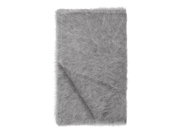 Kiruna Scarf Grey One Size Fury fluffy alpaca scarf 
