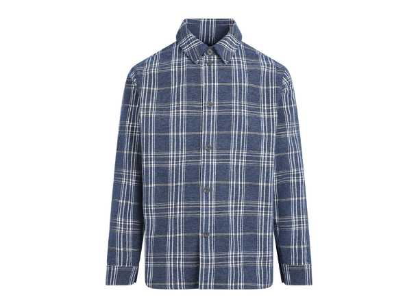 Otis LS Shirt Navy multi M Velour check shirt 