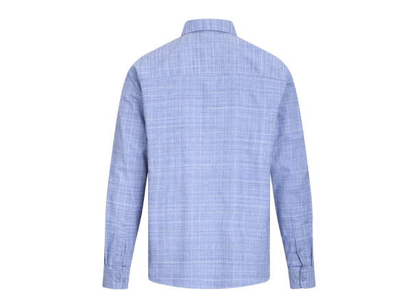 Ronald LS Shirt Mid blue L Flannel Check Shirt 