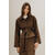 Gustava Suede Jacket Chocolate Brown XL Goat suede jacket 