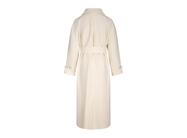 Amelie Trenchcoat Pure Cream S Long wool trench 