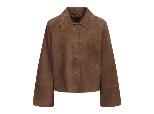 Gustava Suede Jacket Chocolate Brown XL Goat suede jacket 