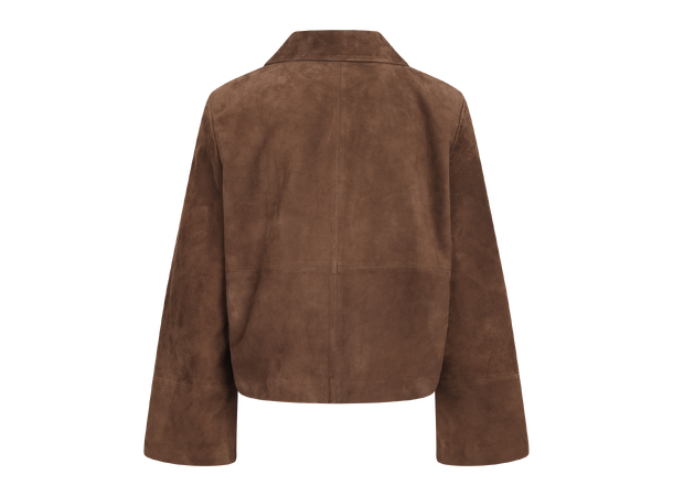 Gustava Suede Jacket Chocolate Brown XL Goat suede jacket 