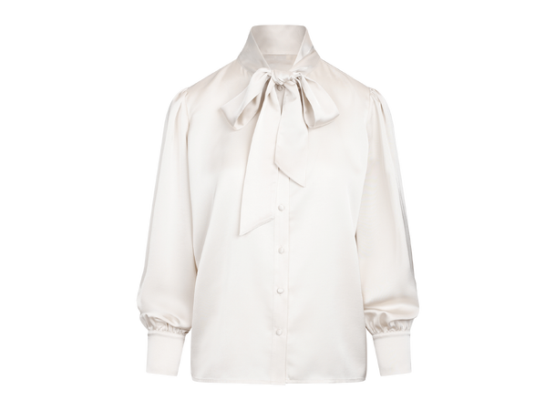 Keryn Blouse Light Silver XS Tie-neck blouse 