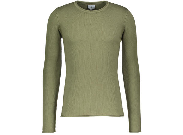 Kalle Sweater Deep Lichen XL Basic Cotton R-neck 