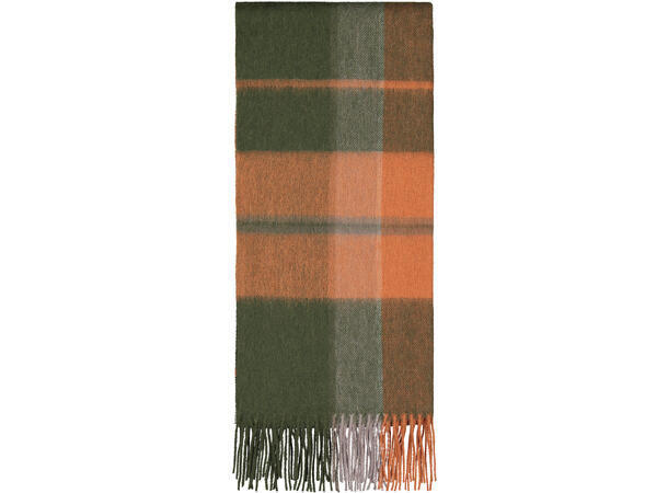 Bea Scarf Olive Check One Size Wool scarf 