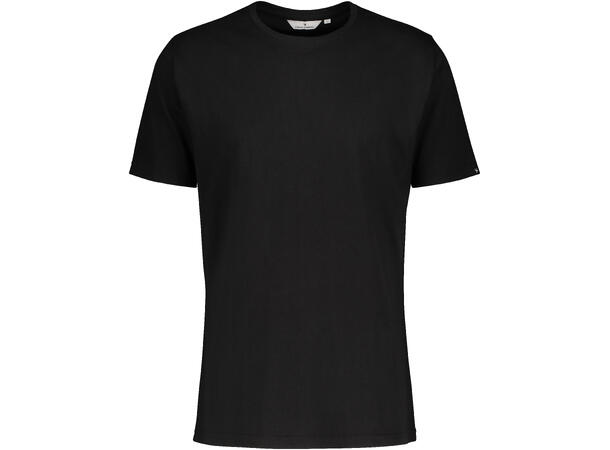 Niklas Basic Tee Solid Black XXL Basic cotton T-shirt 