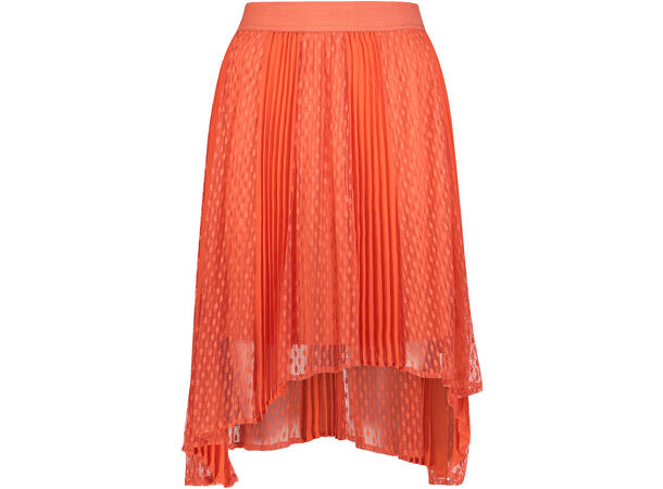 Laura Skirt Emberglow S Mesh panel plisse skirt 