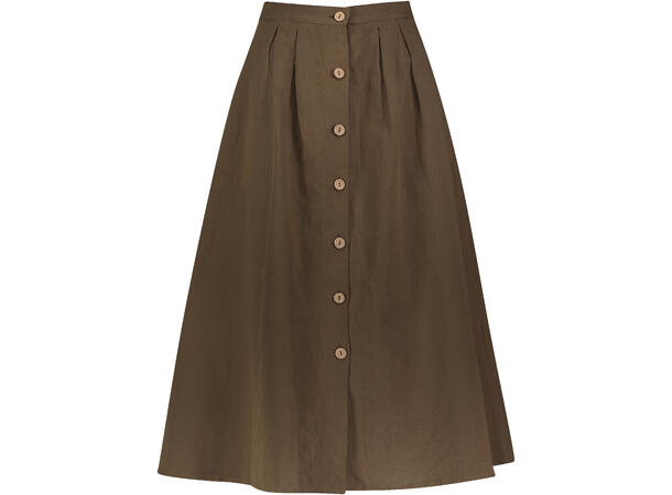 Angie Skirt Capers XS Linen button skirt 