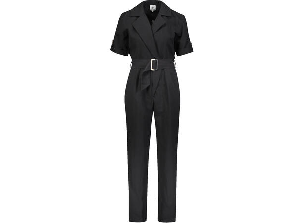 Mae Jumpsuit Black XS Linen collar jumpsuit 
